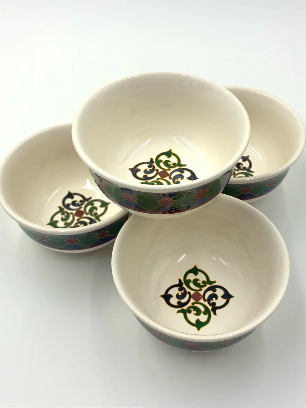 Pfaltzgraff Amalfi Classic Dessert Bowls Set Of 4 USA Stoneware Vintage